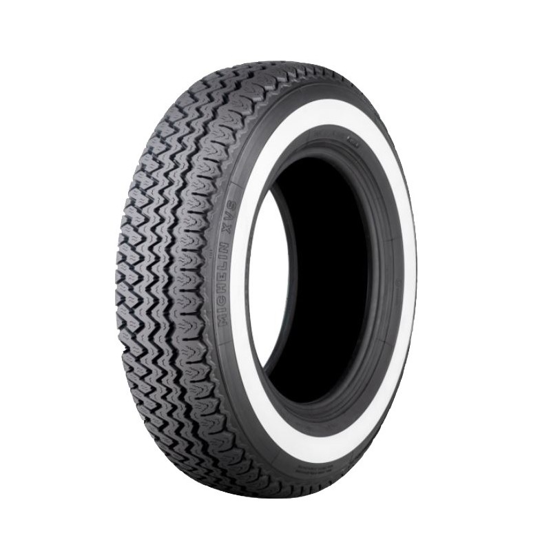 185R15 (185VR15) 93H TL Michelin XVS Flanc Blanc 37,5 mm